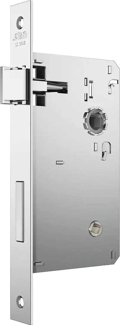 Fechadura Stam 1620/21 Banheiro Inox, foto 2 - máquina